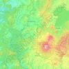Ruapehu District topographic map, elevation, terrain