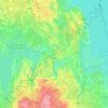 Tartu maakond topographic map, elevation, terrain