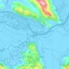 Opuzen topographic map, elevation, terrain