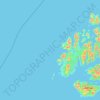 Bø topographic map, elevation, terrain