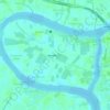Ko Kret Subdistrict Administrative Organization topographic map, elevation, terrain