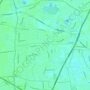 เขตลาดพร้าว topographic map, elevation, terrain