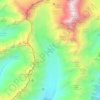 Hooker Glacier topographic map, elevation, terrain