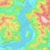 Iseomeer topographic map, elevation, terrain