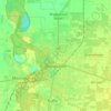Shepparton topographic map, elevation, terrain