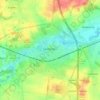 Świebodzin topographic map, elevation, terrain