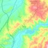 Tarsia topographic map, elevation, terrain