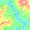 Hill topographic map, elevation, terrain