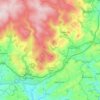 Ugborough topographic map, elevation, terrain