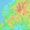 Fukui Prefecture topographic map, elevation, terrain