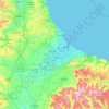 Tees Valley topographic map, elevation, terrain