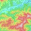 Olargues topographic map, elevation, terrain