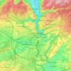 Luxembourg topographic map, elevation, terrain