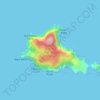 Cuvier Island topographic map, elevation, terrain