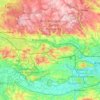 Tenczyński Park Krajobrazowy topographic map, elevation, terrain