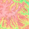 Водяницька сільська громада topographic map, elevation, terrain