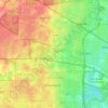 Hoffman Estates topographic map, elevation, terrain