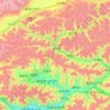 Lhünzhub County topographic map, elevation, terrain