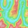 Poupehan topographic map, elevation, terrain