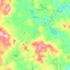 Bradford topographic map, elevation, terrain