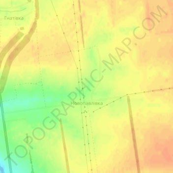 Novopavlivka topographic map, elevation, terrain