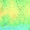 Kiełczów topographic map, elevation, terrain