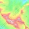 Palisade Glacier topographic map, elevation, terrain