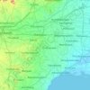 Thanjavur topographic map, elevation, terrain