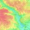 Mogielnica topographic map, elevation, terrain
