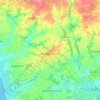 Plonéour-Lanvern topographic map, elevation, terrain