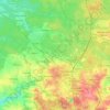 Tarnowskie Góry topographic map, elevation, terrain
