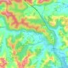 Puhoi River topographic map, elevation, terrain