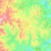 Nongoma Local Municipality topographic map, elevation, terrain