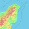 Gisborne topographic map, elevation, terrain