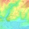 Catteville topographic map, elevation, terrain