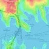 Kirribilli topographic map, elevation, terrain