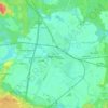 Międzyrzecz topographic map, elevation, terrain