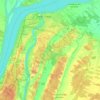 Sorel-Tracy topographic map, elevation, terrain