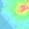 La Brea topographic map, elevation, terrain