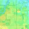 South Chicago Heights topographic map, elevation, terrain