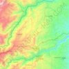 Fresno topographic map, elevation, terrain