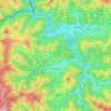 Lesaca topographic map, elevation, terrain