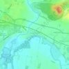 Wyre Piddle topographic map, elevation, terrain