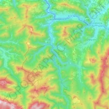 Reichraming topographic map, elevation, terrain