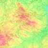 Holy Cross Voivodeship topographic map, elevation, terrain