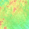 Szczytno County topographic map, elevation, terrain
