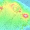 Bangli topographic map, elevation, terrain