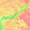 Golub-Dobrzyń County topographic map, elevation, terrain