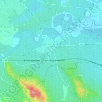 Luc-sur-Orbieu topographic map, elevation, terrain