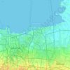 North Jakarta topographic map, elevation, terrain
